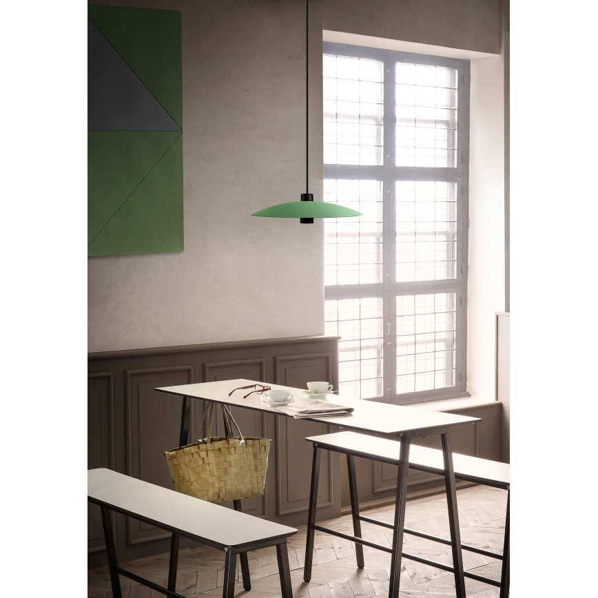 Redo 01-3019 - Κρεμαστό φωτιστικό LED LARS σε καλώδιο LED/14W/230V + LED/10W Ø 60 cm CRI 90 πράσινο