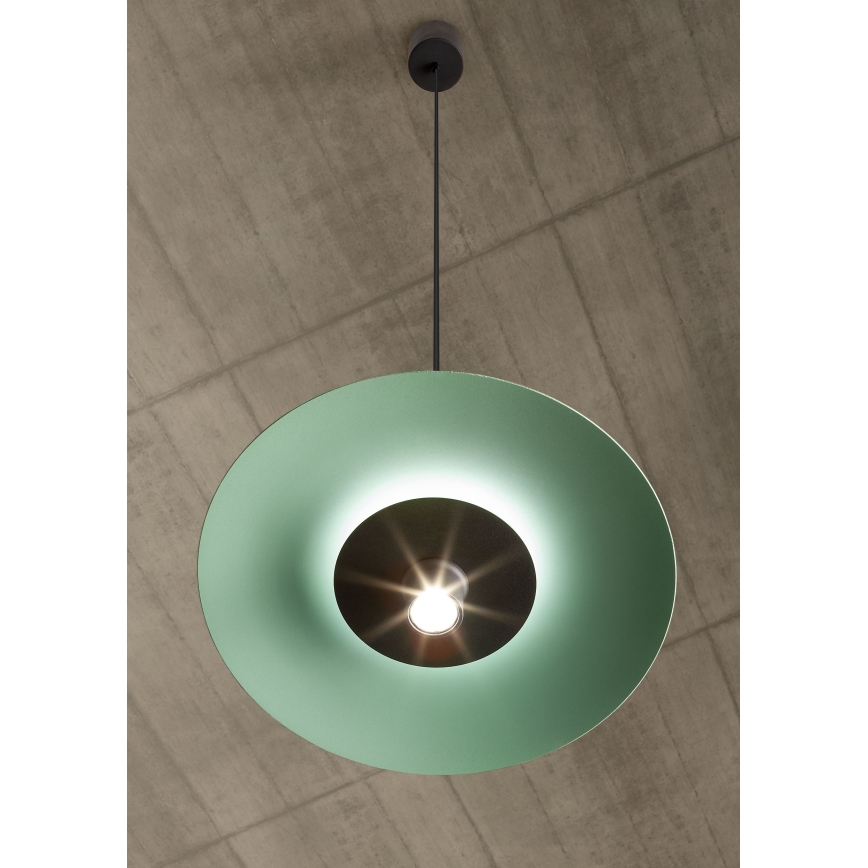 Redo 01-3019 - Κρεμαστό φωτιστικό LED LARS σε καλώδιο LED/14W/230V + LED/10W Ø 60 cm CRI 90 πράσινο