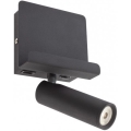 Redo 01-3084 - Φωτιστικό σποτ τοίχου LED PANEL LED/3,5W/230V USB μαύρο