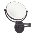 Redo 01-3088 - LED Dimming αφής καθρέπτης μακιγιάζ SELFIE LED/7W/230V 3000/4000/6000K μαύρο