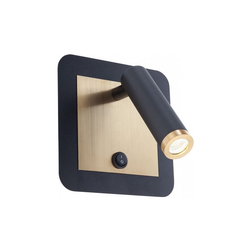 Redo 01-3092 - Φωτιστικό σποτ τοίχου LED CLOSER LED/6W/230V μαύρο