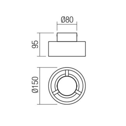 Redo 01-3096 - Φωτιστικό οροφής LED PUNKT LED/6W/230V λευκό