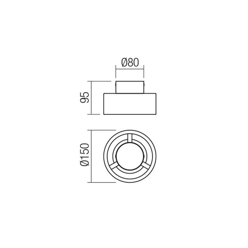 Redo 01-3096 - Φωτιστικό οροφής LED PUNKT LED/6W/230V λευκό