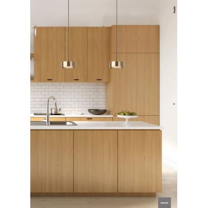 Redo 01-3101 -  Κρεμαστό φωτιστικό οροφής LED PUNKT LED/6W/230V διάμετρος 15 cm μαύρο