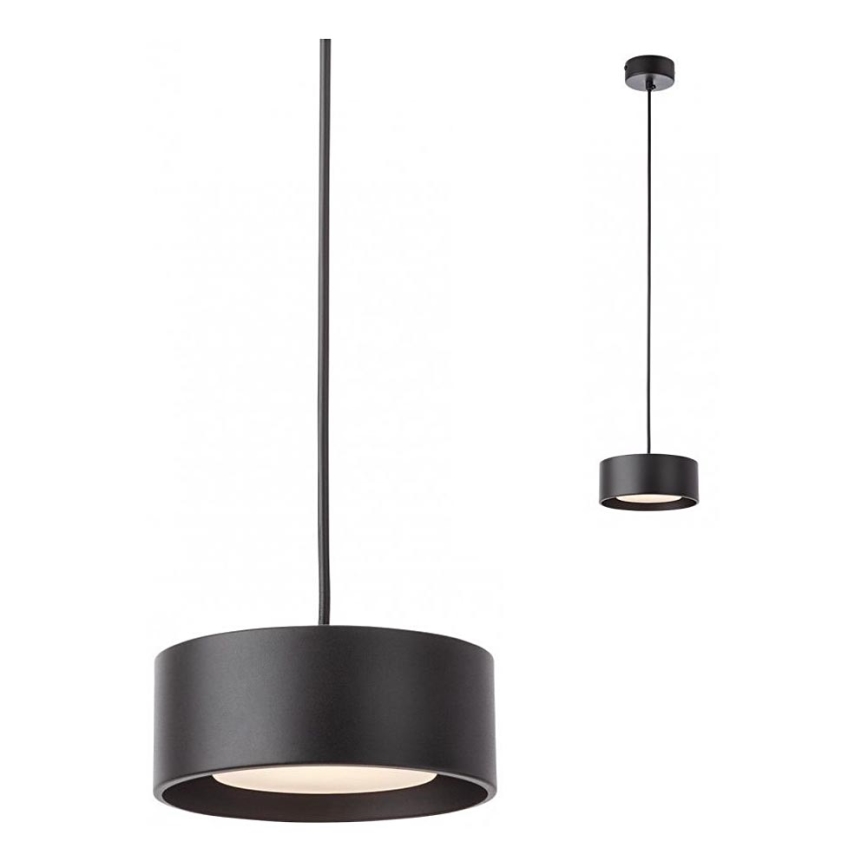 Redo 01-3101 -  Κρεμαστό φωτιστικό οροφής LED PUNKT LED/6W/230V διάμετρος 15 cm μαύρο