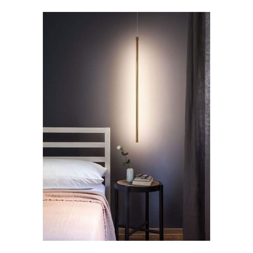 Redo 01-3115 - Πολύφωτο LED με συρματόσχοινο TABOO LED/9W/230V ορείχαλκος