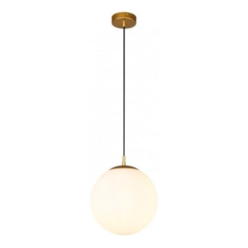 Redo 01-3153 -Κρεμαστό φωτιστικό οροφής BOWLING 1xE27/42W/230V χρυσαφί