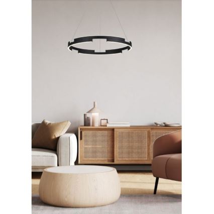 Redo 01-3173 - Led Dimmable κρεμαστό φωτιστικό οροφής CASTLE LED/36W/230V μαύρο