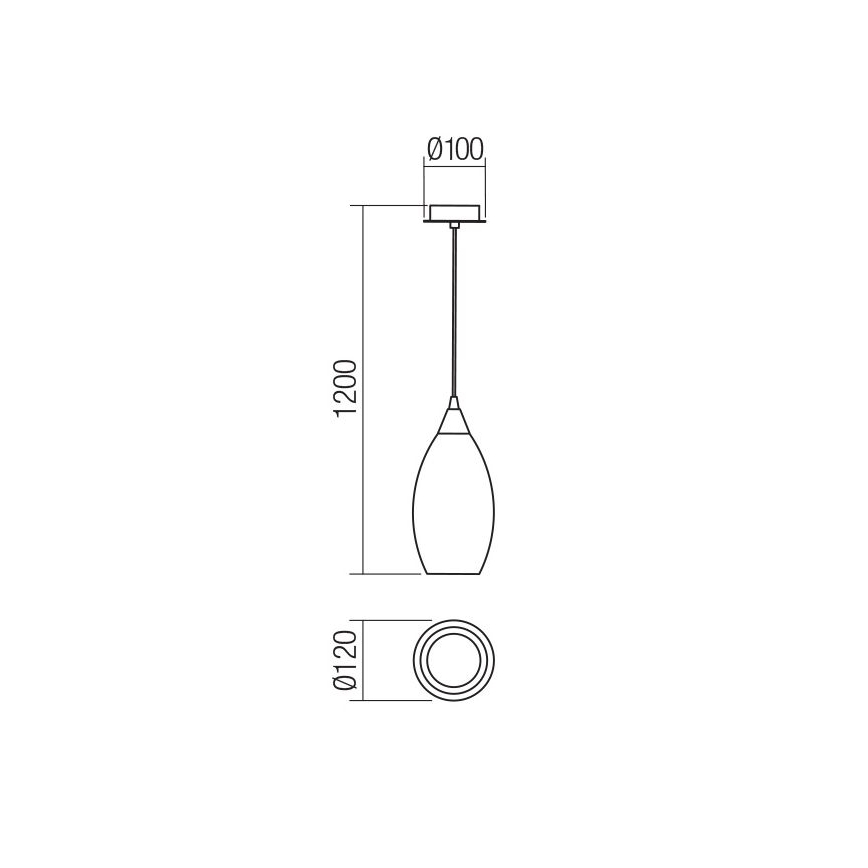 Redo 01-3189 - Πολύφωτο με συρματόσχοινο TANNER 1xE14/28W/230V διάμετρος 12 cm