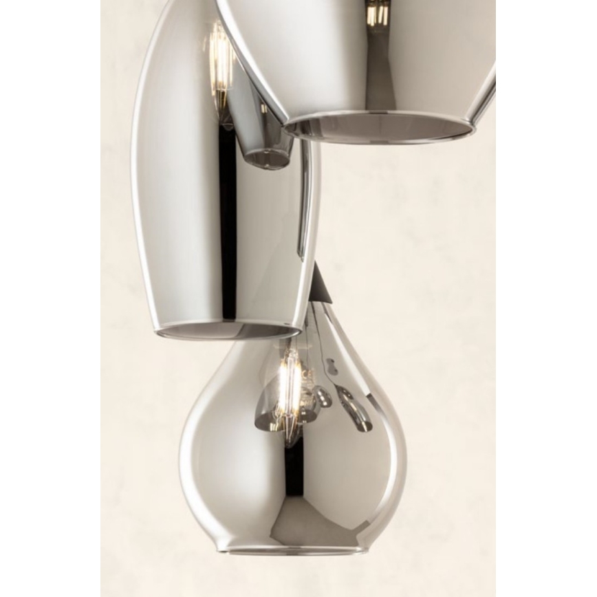 Redo 01-3191 - Πολύφωτο με συρματόσχοινο TANNER 1xE14/28W/230V διάμετρος 20 cm