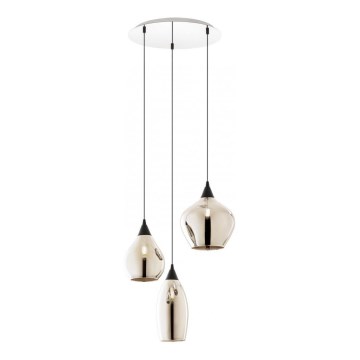 Redo 01-3192 - Κρεμαστό φωτιστικό οροφής TANNER 3xE14/28W/230V διάμετρος 37,6 cm