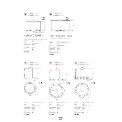 Redo 01-3239 - Φωτιστικό τοίχου LED SINCLAIR LED/6,5W/230V CRI 93 IP21 χρυσαφί