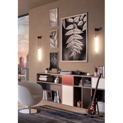 Redo 01-3302 - Ρυθμιζόμενο επιτοίχιο φωτιστικό LED SWING, 9W/230V, 3000/4000K, CRI 90, μαύρο