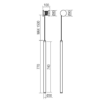 Redo 01-3304 - Απλίκα τοίχου LED SWING ρυθμιζόμενης έντασης LED/16W/230V 3000/4000K CRI 90 μαύρη