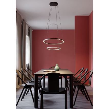 Redo 01-3343 - Ρυθμιζόμενο LED κρεμαστό φωτιστικό σε καλώδιο LEO LED/115W/230V 3000/4000K CRI 90 μαύρο