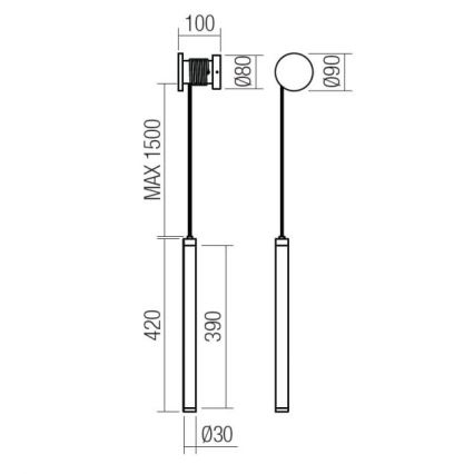 Redo 01-3361 - Ρυθμιζόμενο επιτοίχιο φωτιστικό LED SWING LED/9W/230V 3000/4000K CRI 90 λευκό