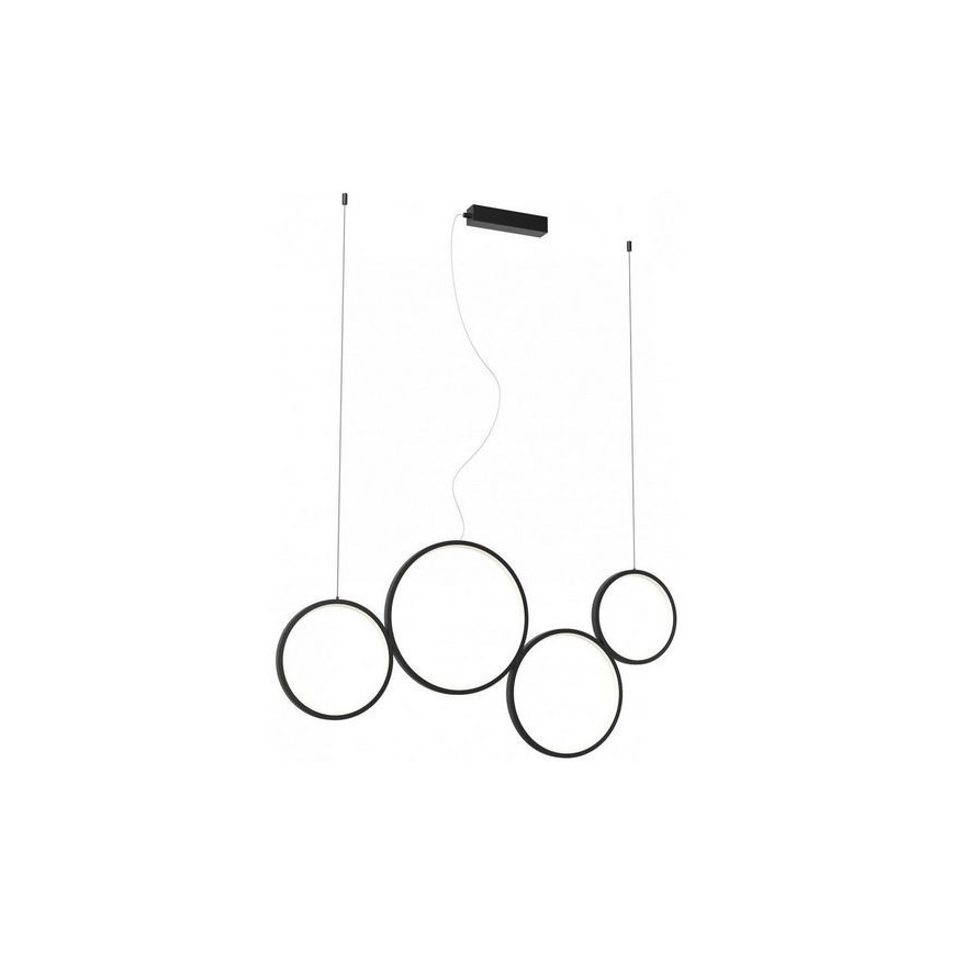 Redo 01-3384 - Led Dimmable κρεμαστό φωτιστικό οροφής ATHENA LED/40W/230V 3000/4000/6000K CRI98 μαύρο