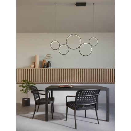 Redo 01-3384 - Led Dimmable κρεμαστό φωτιστικό οροφής ATHENA LED/40W/230V 3000/4000/6000K CRI98 μαύρο