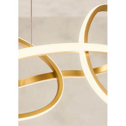 Redo 01-3389 - Ρυθμιζόμενο κρεμαστό φωτιστικό LED με καλώδιο BIAS LED/90W/230V 3000/4500/6500K CRI 90 χρυσό