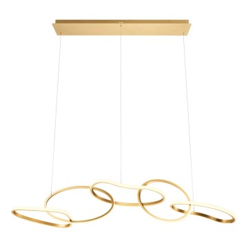 Redo 01-3392 - Ρυθμιζόμενο κρεμαστό φωτιστικό LED με καλώδιο BIAS LED/120W/230V 3000/4500/6500K CRI 90 χρυσό