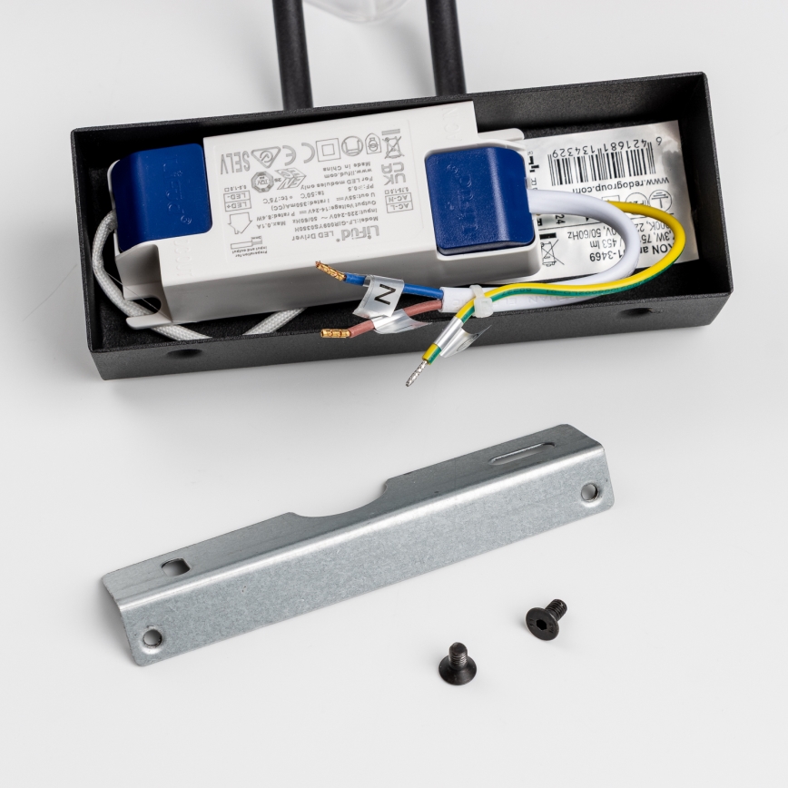 Redo 01-3469 - Φωτιστικό πίνακα LED IKON LED/7,3W/230V 29,5 cm CRI 92 μαύρο