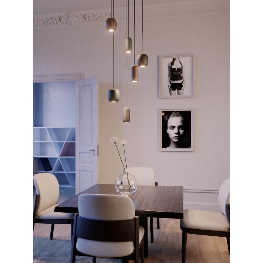 Redo 01-3475 - Κρεμαστό φωτιστικό οροφής BOOM 1xGU10/10W/230V διάμετρος 7,6 cm πράσινο