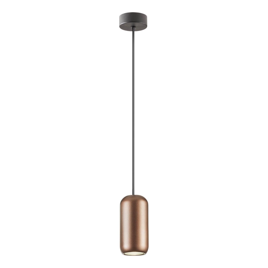 Redo 01-3476 - Κρεμαστό φωτιστικό οροφής BOOM 1xGU10/10W/230V διάμετρος 7,6 cm καφέ