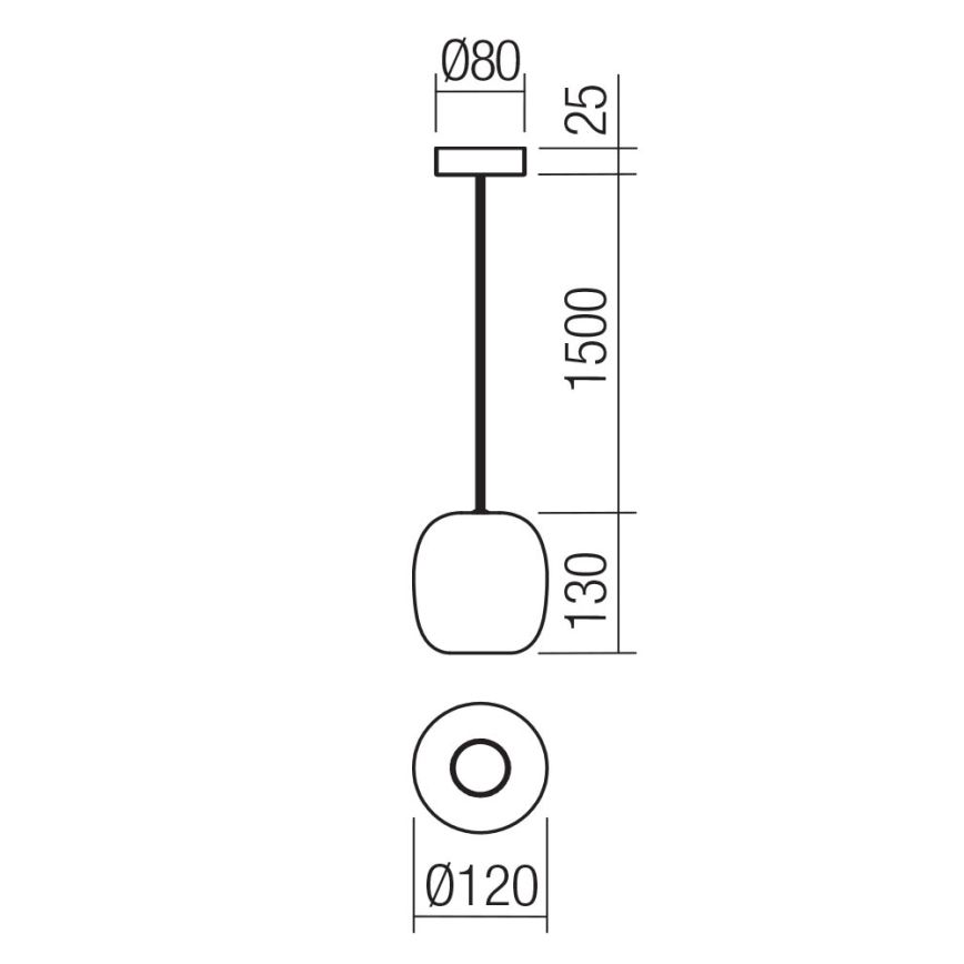 Redo 01-3478 - Κρεμαστό φωτιστικό οροφής BOOM 1xGU10/10W/230V διάμετρος 12 cm πράσινο