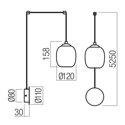 Redo 01-3484 - LED Επιτοίχιο φωτιστικό KHADI LED/6W/230V CRI 90 Ø 12 cm μαύρο/καπνιστό