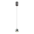 Redo 01-3549 -  Κρεμαστό φωτιστικό οροφής LED AVES LED/12W/230V διάμετρος 9,6 cm CRI 90 γκρι
