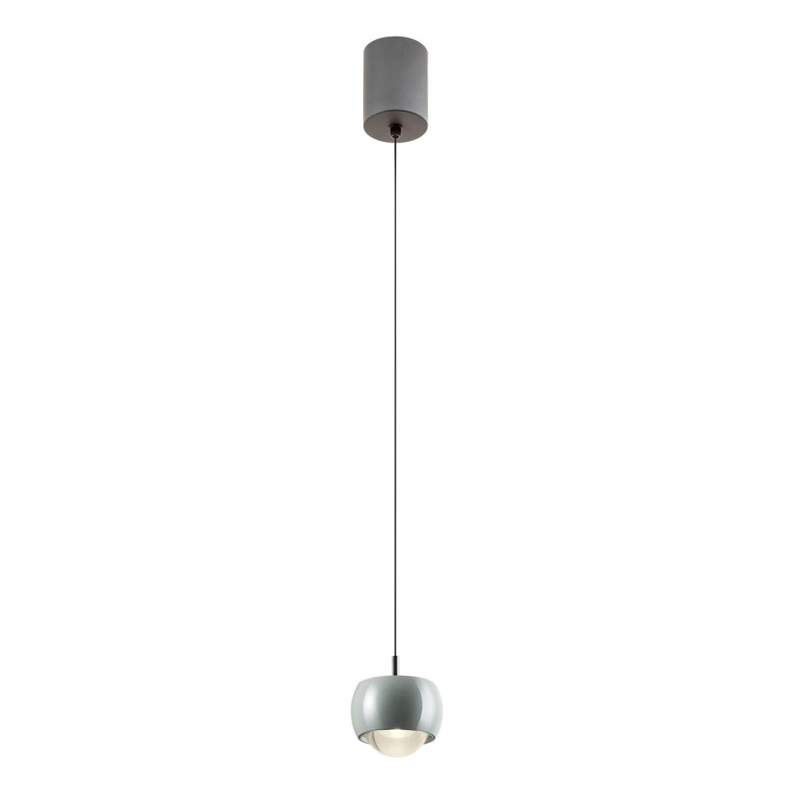 Redo 01-3549 -  Κρεμαστό φωτιστικό οροφής LED AVES LED/12W/230V διάμετρος 9,6 cm CRI 90 γκρι