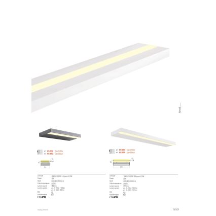 Redo 01-3552 - Φωτιστικό τοίχου LED SEED LED/15W/230V λευκό
