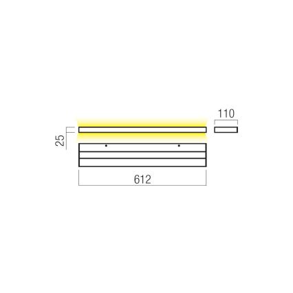 Redo 01-3554 - Φωτιστικό τοίχου LED SEED LED/30W/230V λευκό