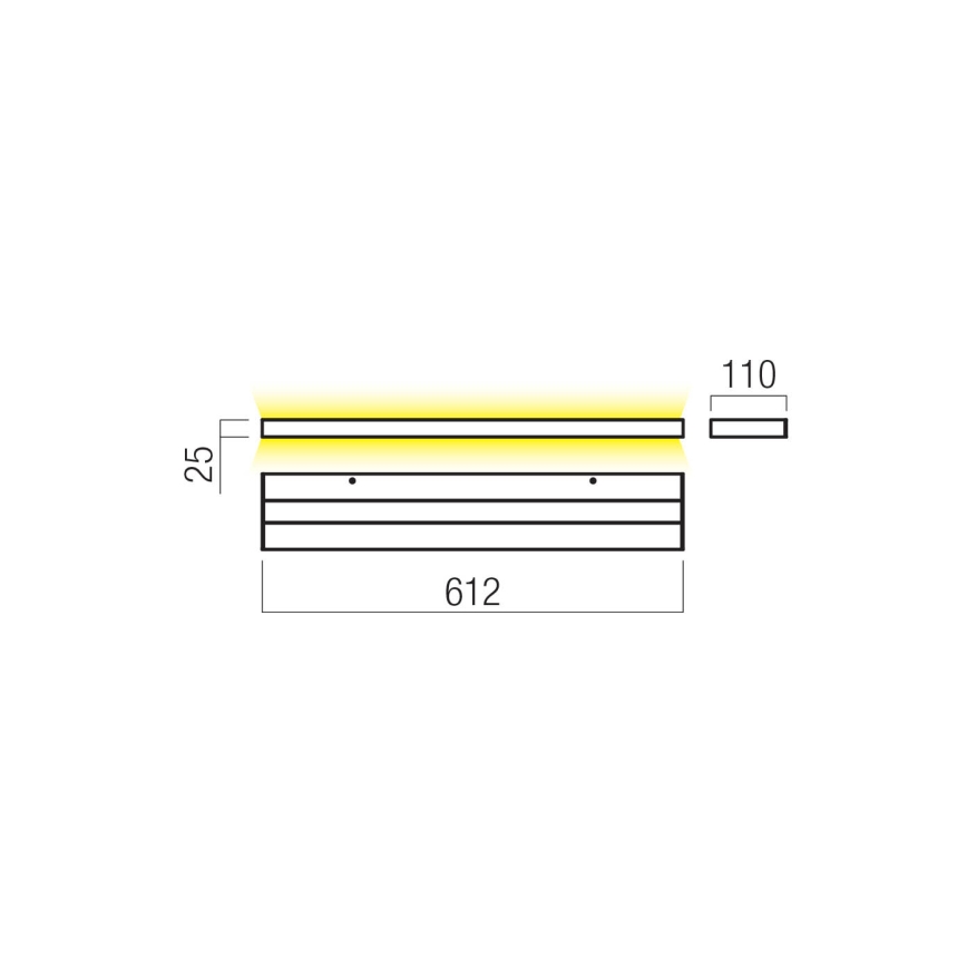 Redo 01-3554 - Φωτιστικό τοίχου LED SEED LED/30W/230V λευκό