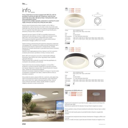 Redo 01-3721 - Φωτιστικό οροφής LED (DIP) 30W/230V 2700/3000/4000/5000/6500K CRI 90, διάμ. 48,6 cm, μπεζ