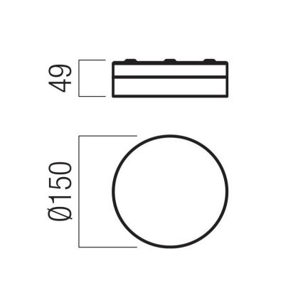 Redo 01-3725 - LED Οροφωτιστικό μπάνιου FRISBI LED/8W/230V διάμ. 15 εκ. CRI 90 IP44 γυαλιστερό χρώμιο