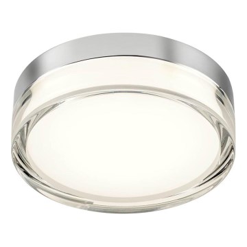 Redo 01-3725 - LED Οροφωτιστικό μπάνιου FRISBI LED/8W/230V διάμ. 15 εκ. CRI 90 IP44 γυαλιστερό χρώμιο