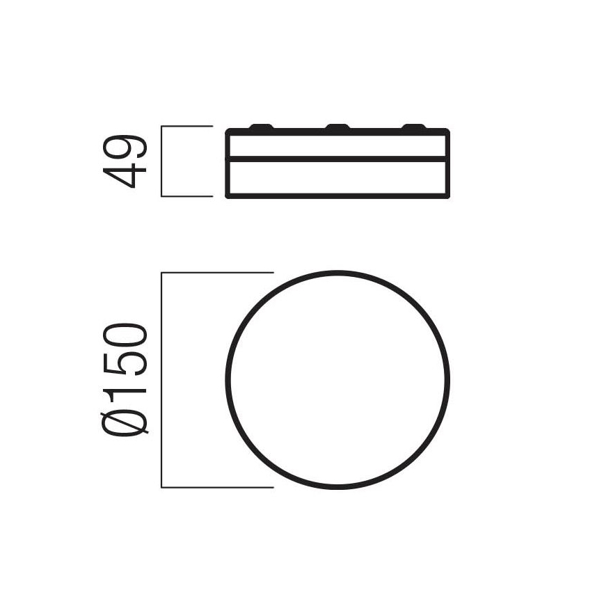 Redo 01-3725 - Φωτιστικό οροφής μπάνιου LED FRISBI LED/8W/230V διάμετρος 15 cm CRI 90 IP44 γυαλιστερό χρώμιο
