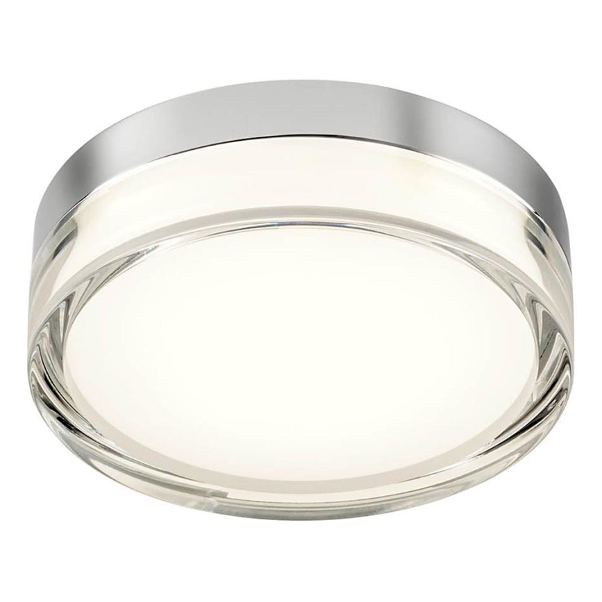 Redo 01-3725 - Φωτιστικό οροφής μπάνιου LED FRISBI LED/8W/230V διάμετρος 15 cm CRI 90 IP44 γυαλιστερό χρώμιο