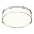 Redo 01-3727 - LED Οροφωτιστικό μπάνιου FRISBI LED/12W/230V διάμ. 23 εκ. CRI 90 3000/4000K IP44 γυαλιστερό χρώμιο