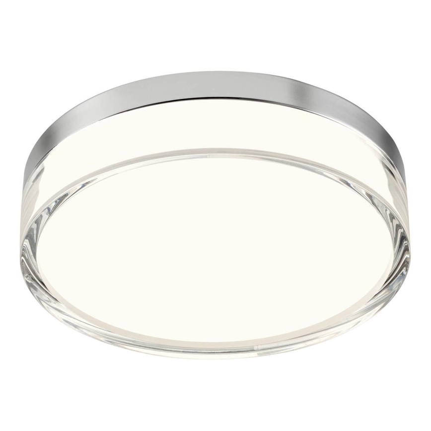 Redo 01-3727 - LED Οροφωτιστικό μπάνιου FRISBI LED/12W/230V διάμ. 23 εκ. CRI 90 3000/4000K IP44 γυαλιστερό χρώμιο