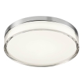 Redo 01-3728 - LED οροφιαίο φωτιστικό μπάνιου FRISBI LED/18W/230V διάμ. 28 εκ. CRI 90 3000/4000K IP44 γυαλιστερό χρώμιο