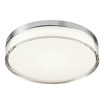 Redo 01-3728 - Φωτιστικό οροφής μπάνιου LED FRISBI LED/18W/230V διάμετρος 28 cm CRI 90 3000/4000K IP44 γυαλιστερό χρώμιο