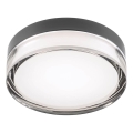 Redo 01-3733 - Φωτιστικό οροφής μπάνιου LED FRISBI LED/8W/230V διάμετρος 15 cm CRI 90 IP44 μαύρο