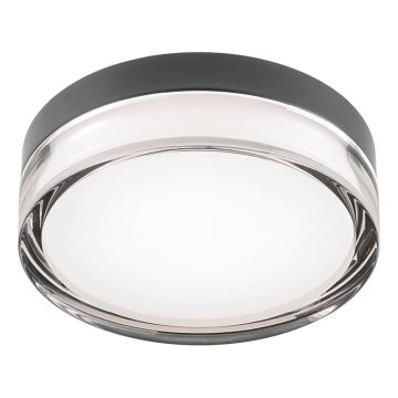 Redo 01-3733 - Φωτιστικό οροφής μπάνιου LED FRISBI LED/8W/230V διάμετρος 15 cm CRI 90 IP44 μαύρο