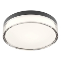 Redo 01-3735 - LED οροφιαίο φωτιστικό μπάνιου FRISBI LED/12W/230V διάμ. 23 εκ. CRI 90 3000/4000K IP44 μαύρο