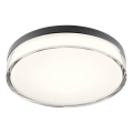 Redo 01-3736 - LED Οροφιαίο φωτιστικό μπάνιου FRISBI LED/18W/230V διάμ. 28 εκ. CRI 90 3000/4000K IP44 μαύρο