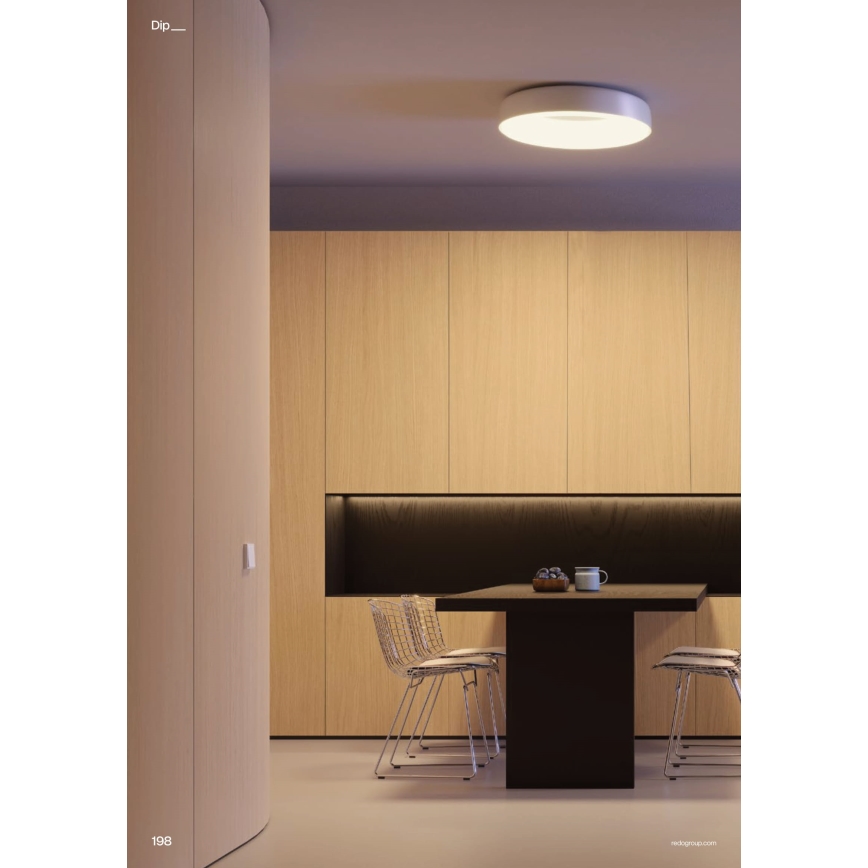 Redo 01-3940 - Φωτιστικό οροφής LED DIP LED/30W/230V 2700/3000/4000/5000/6500K CRI 90 Ø 48,6 cm λευκό