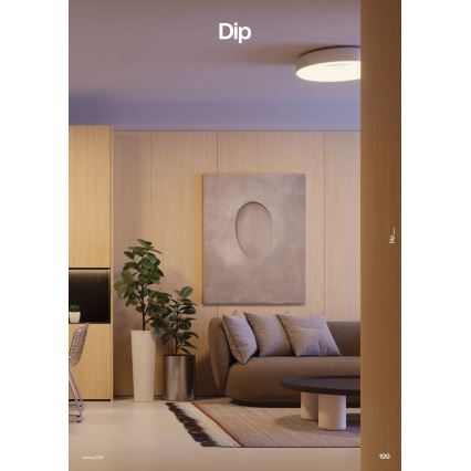 Redo 01-3941 - LED φωτιστικό οροφής DIP LED/40W/230V 2700/3000/4000/5000/6500K CRI 90 διάμ. 62,4 cm λευκό