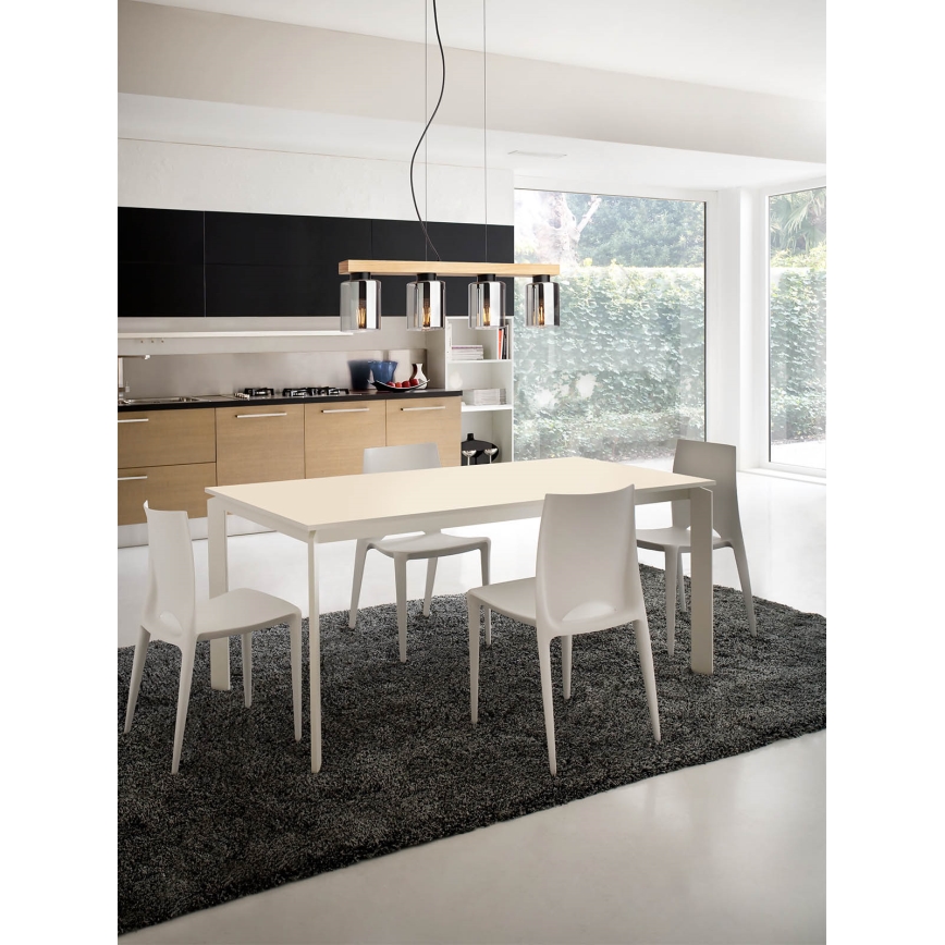 Redo 01-3986 - Κρεμαστό φωτιστικό οροφής ROTIS 4xE27/15W/230V
